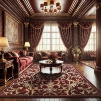 Китайский ковер 002008 Красный